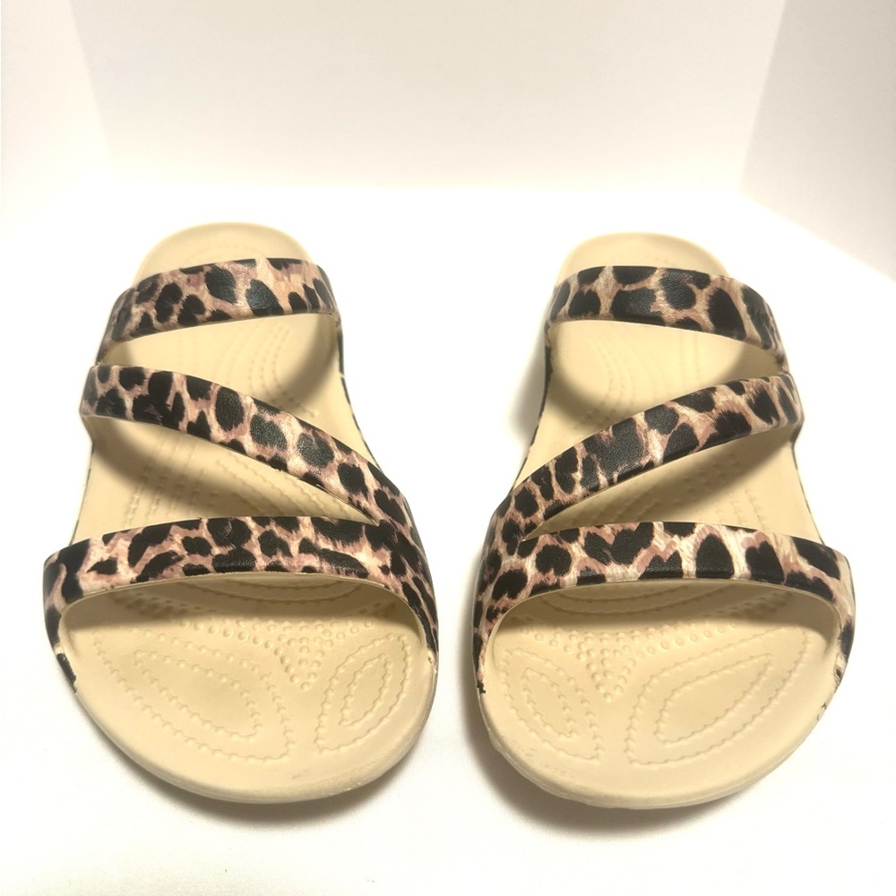 COPY - Crocs Kadee II Sandals Leopard Print Size 7